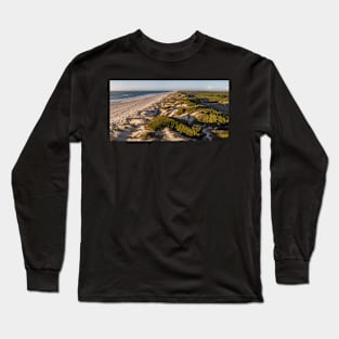 Aerial view of beach at sunset Long Sleeve T-Shirt